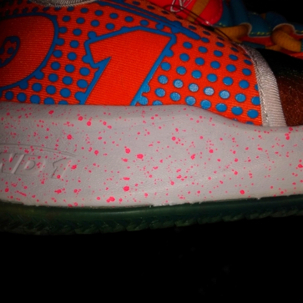 And1 Multicolor Basketball Shoes - Red, Orange, Blue, Yellow - Picture 5 of 10